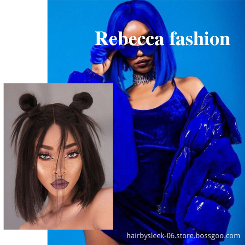 Sweet and cute glueless wigs wholesale 180% Density Brazilian Straight Hair Lace Front Wig Human Hair Wigs bob for black woman